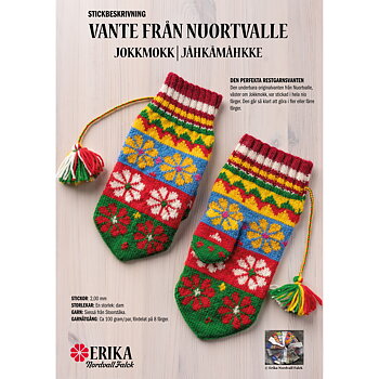 Strikkeoppskrift vante Nuortvalle Jokkmokk