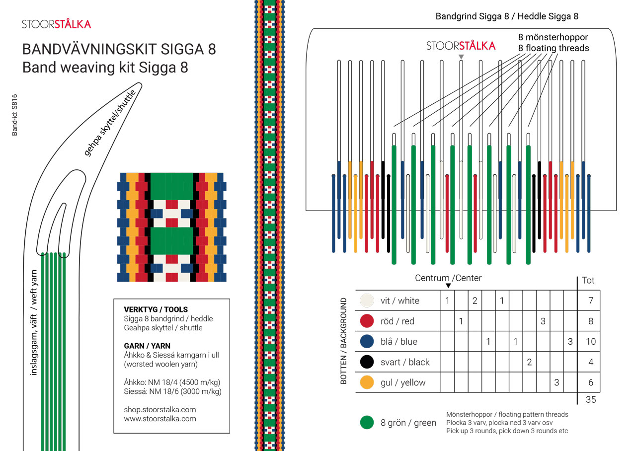 Scandinavian Loom Beading, L1, Green, 10/7-10/28 - NSHF