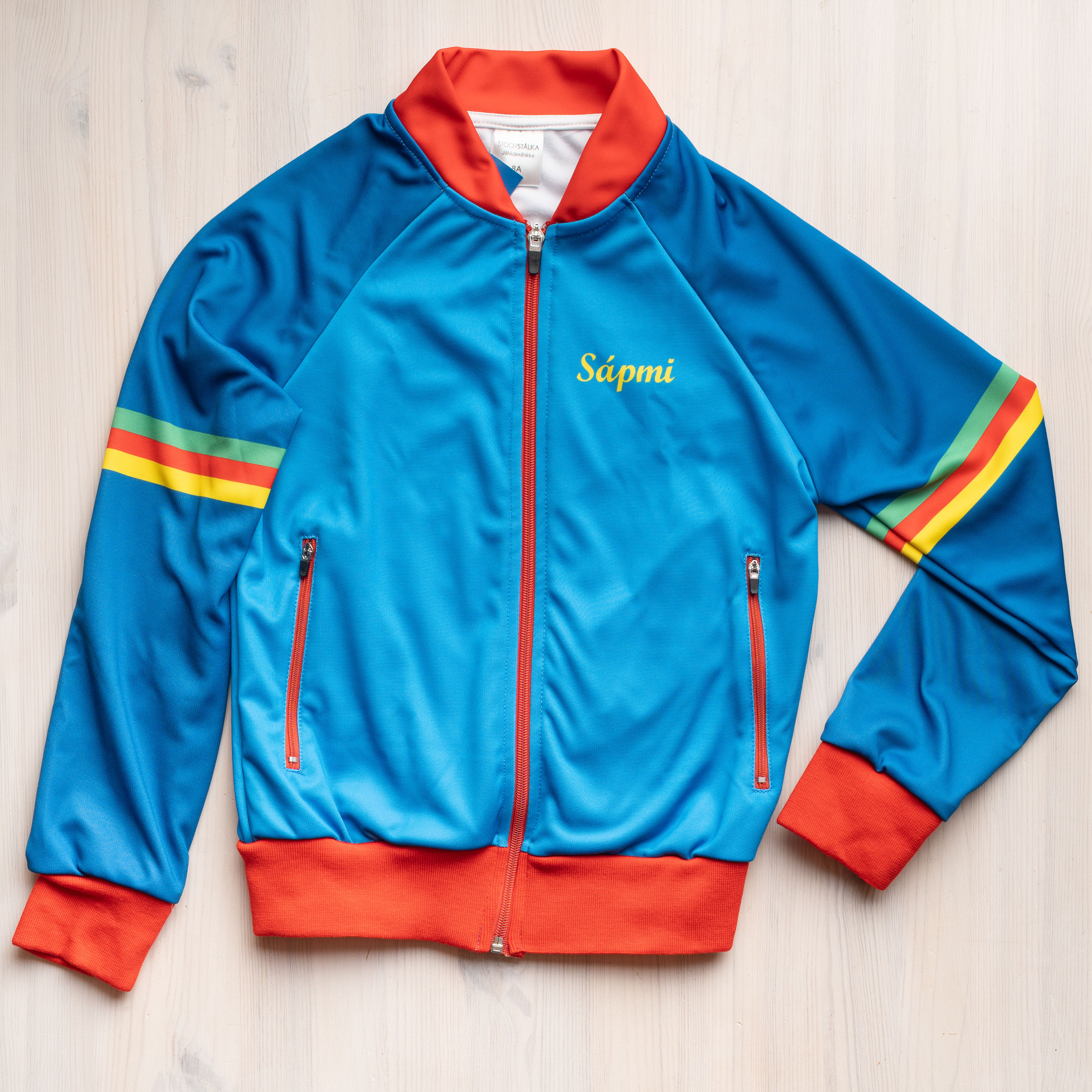 Retrojakke Sápmi blå barn