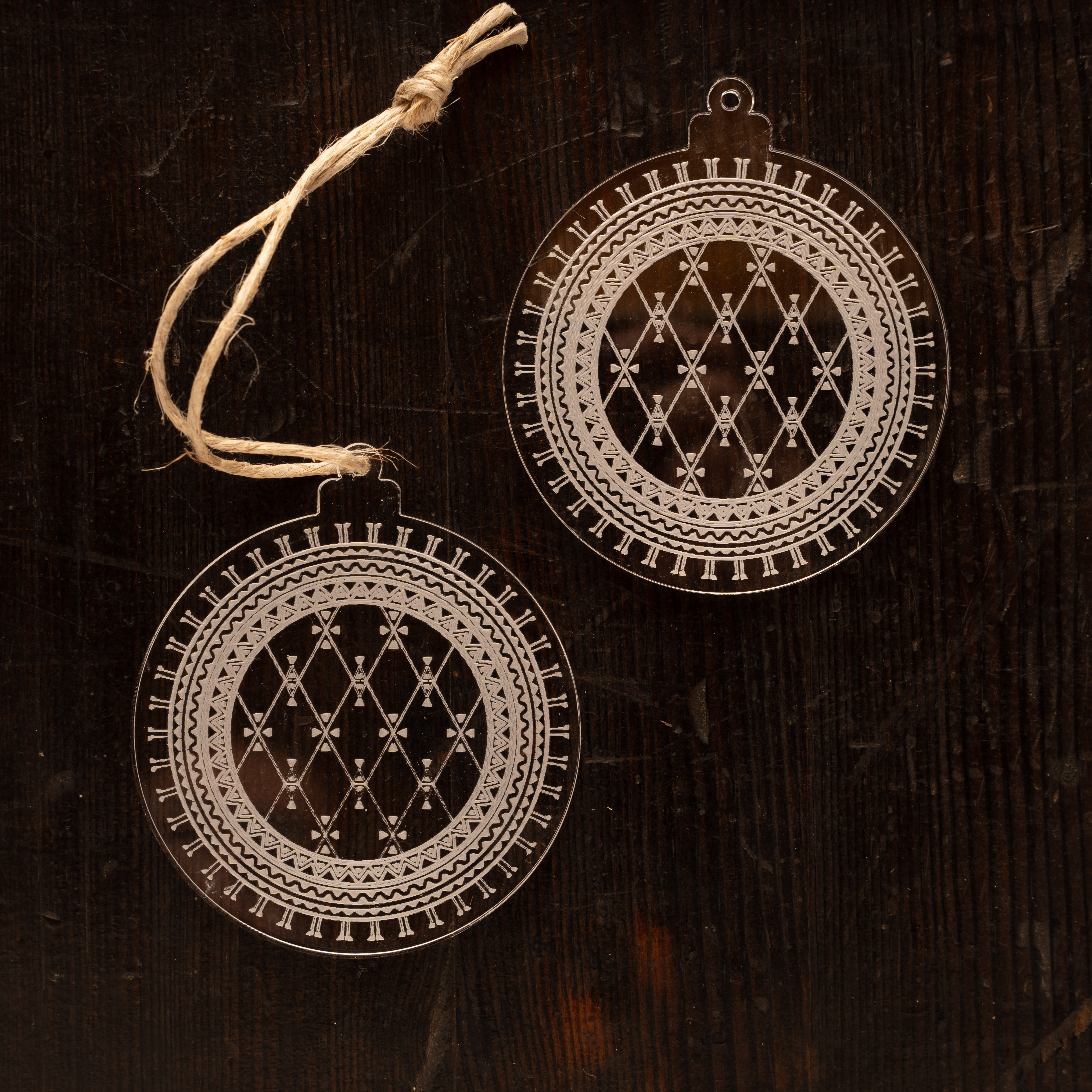 Weihnachtsschmuck Diamantfrost 2er-Pack