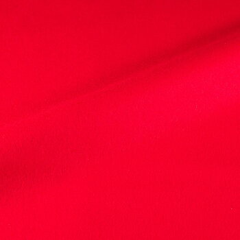 Color sample wool cloth Bright Red