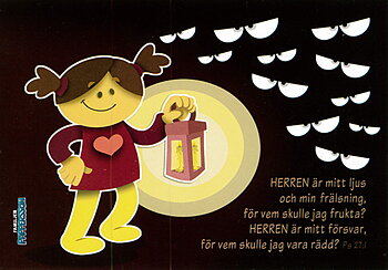 Vykort - Pappersson Ps 27:1