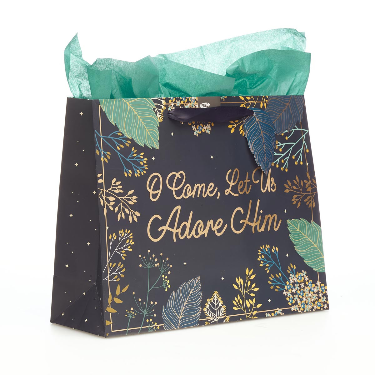 Presentpåse med tag - Adore Him - 3
