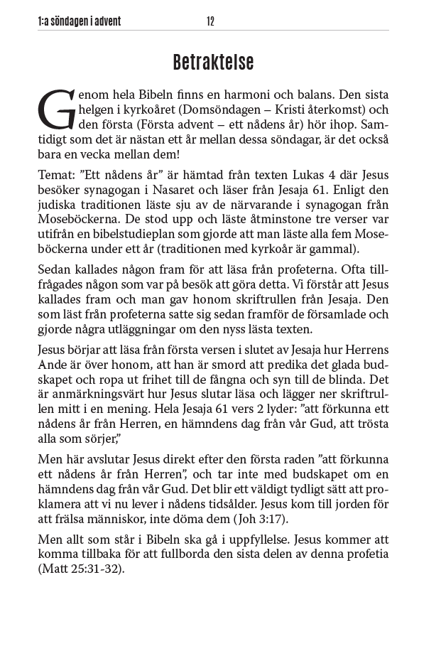 Kyrkoårets texter - Kärnbibeln - 4