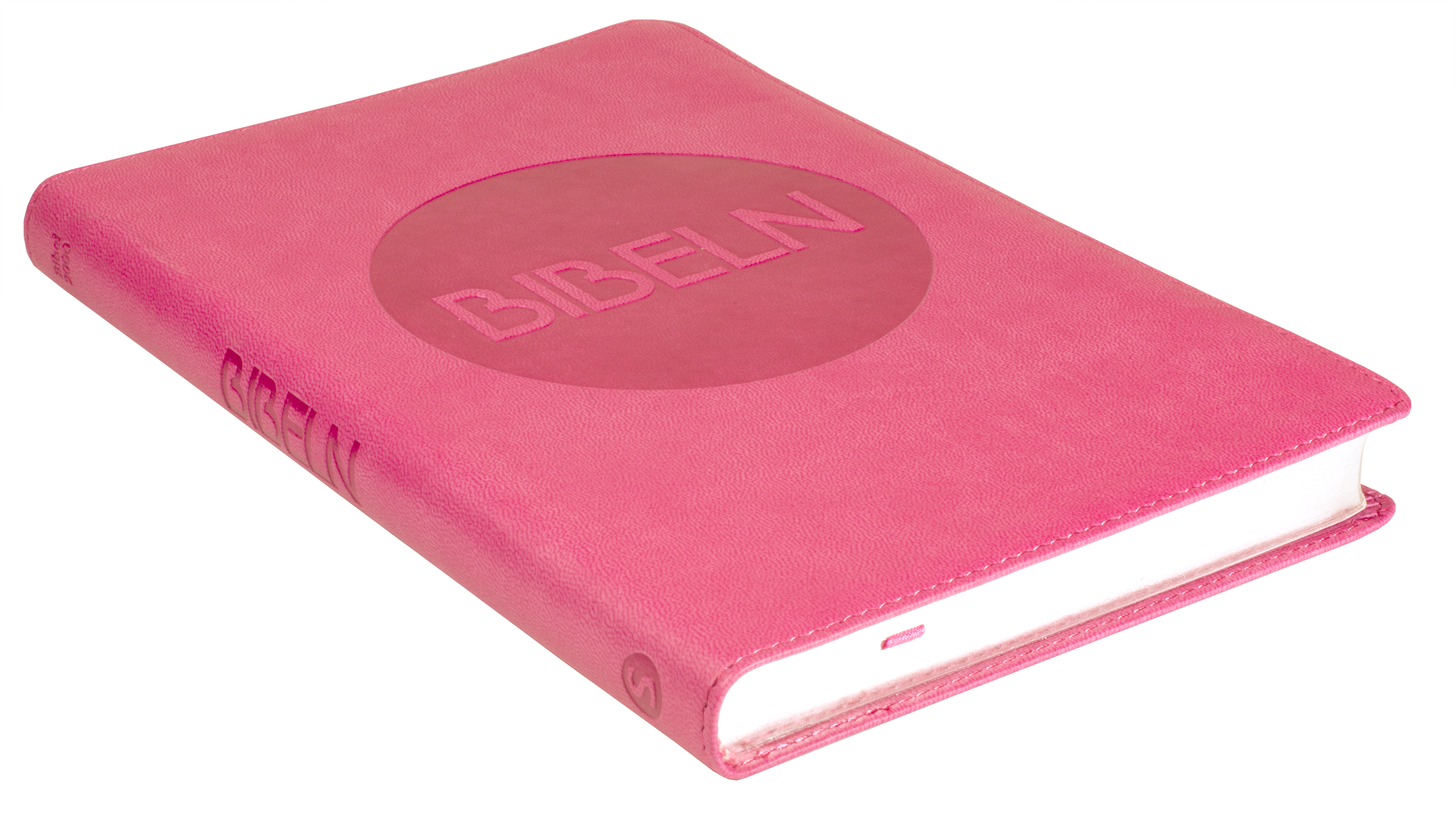 Bibel 2000 - slimline, rosa konstskinn