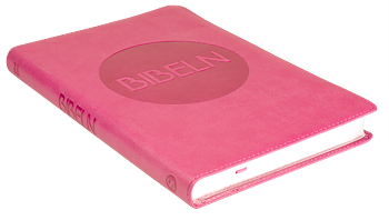 Bibel 2000 - slimline, rosa konstskinn