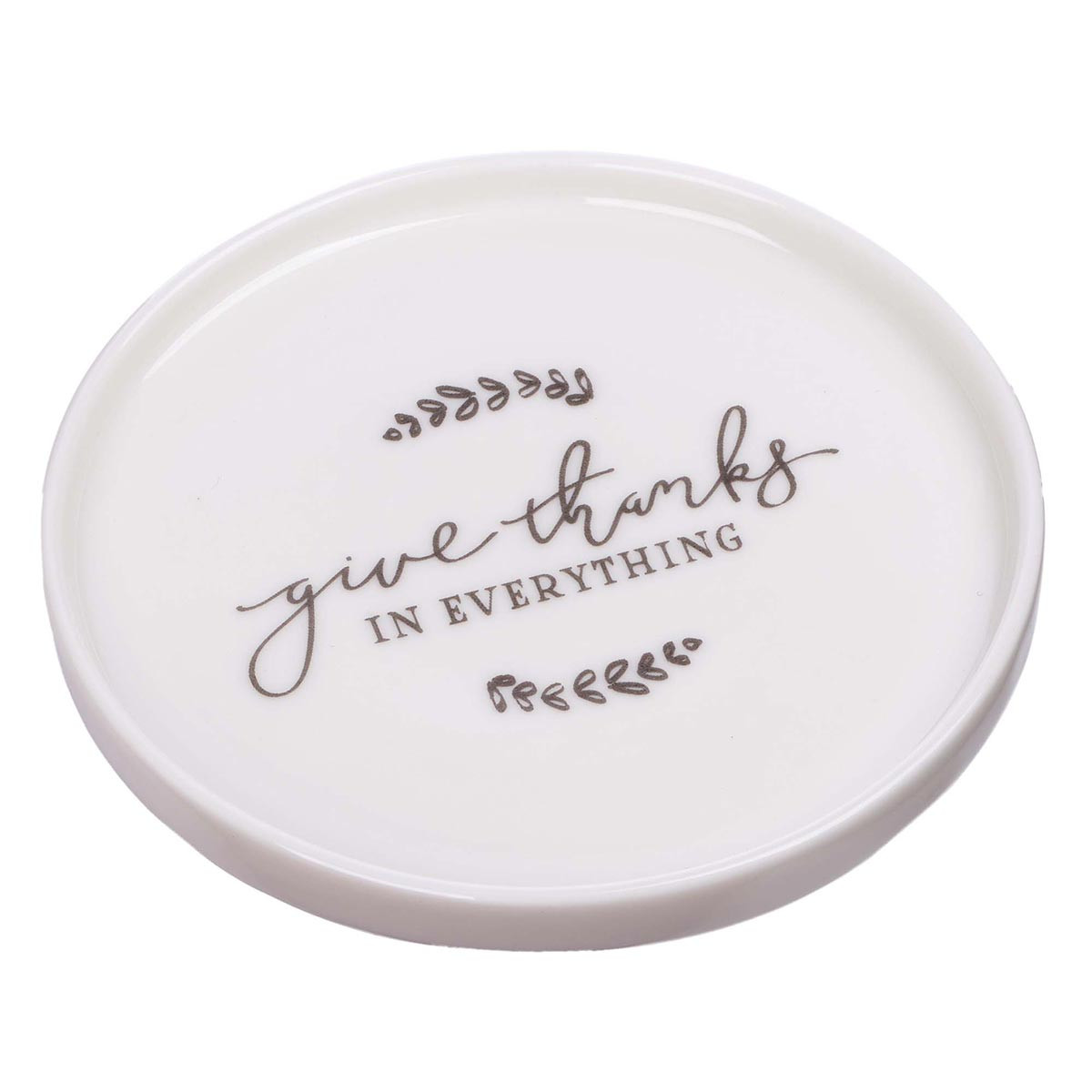 Bricka, porslin, Give thanks - 4