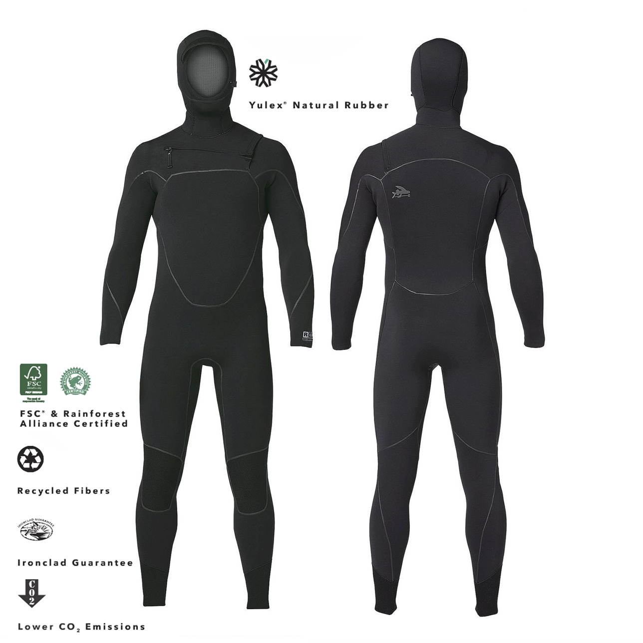 Patagonia våtdräkt Yulex R5 FZ 6,5/5,5 Hooded