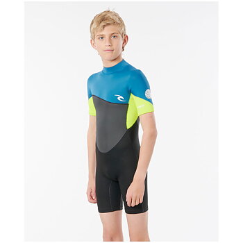 Rip Curl våtdräkt Junior Omega shorty E-stitch Neon Lime
