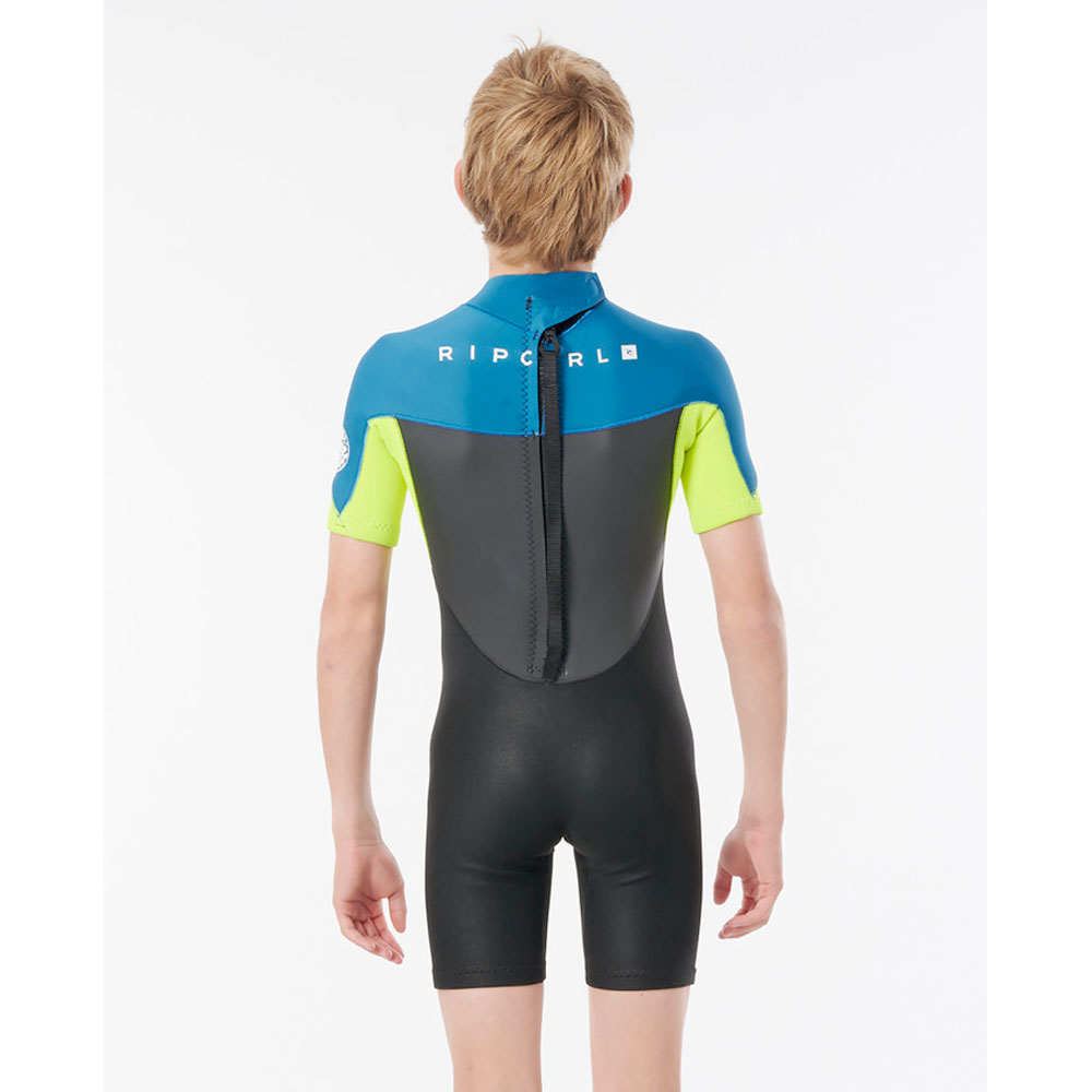 Rip Curl våtdräkt Junior Omega shorty E-stitch Neon Lime - 2