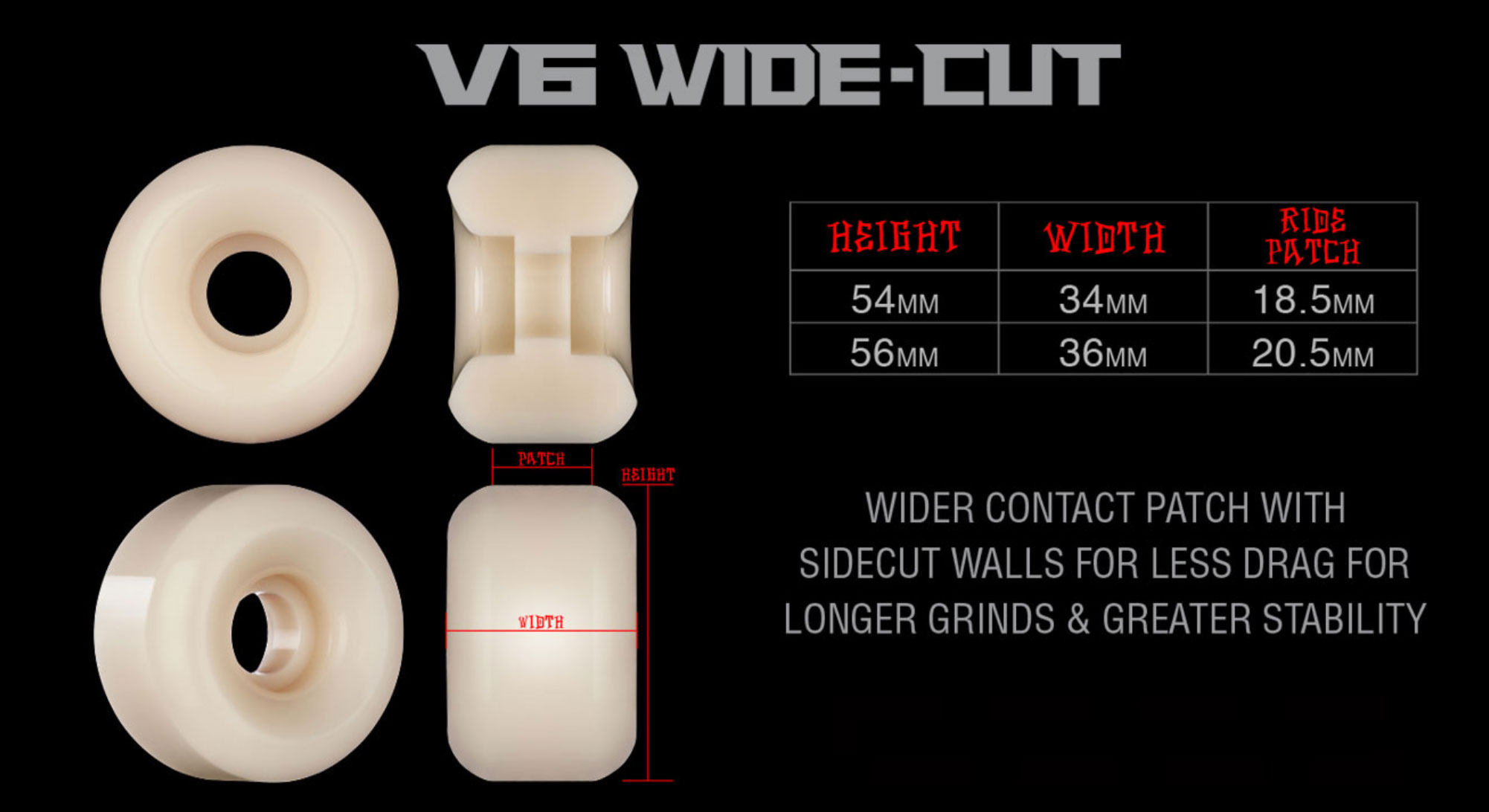 Bones skatehjul X-Formula 99 Widecuts V6 - 2