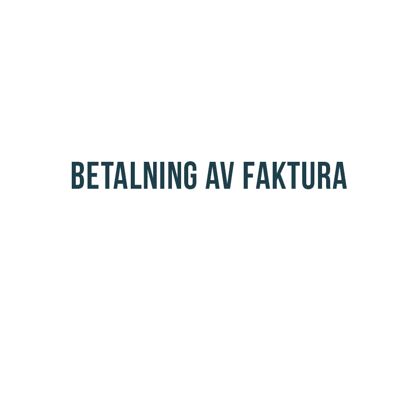 Betalning av faktura/order