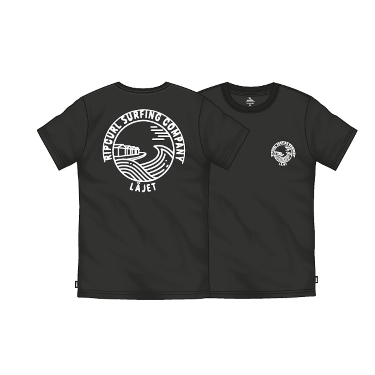 Rip Curl t-shirt Varberg läjet black - 4