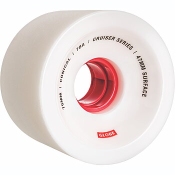 Globe skatehjul Cruiser vit 78A