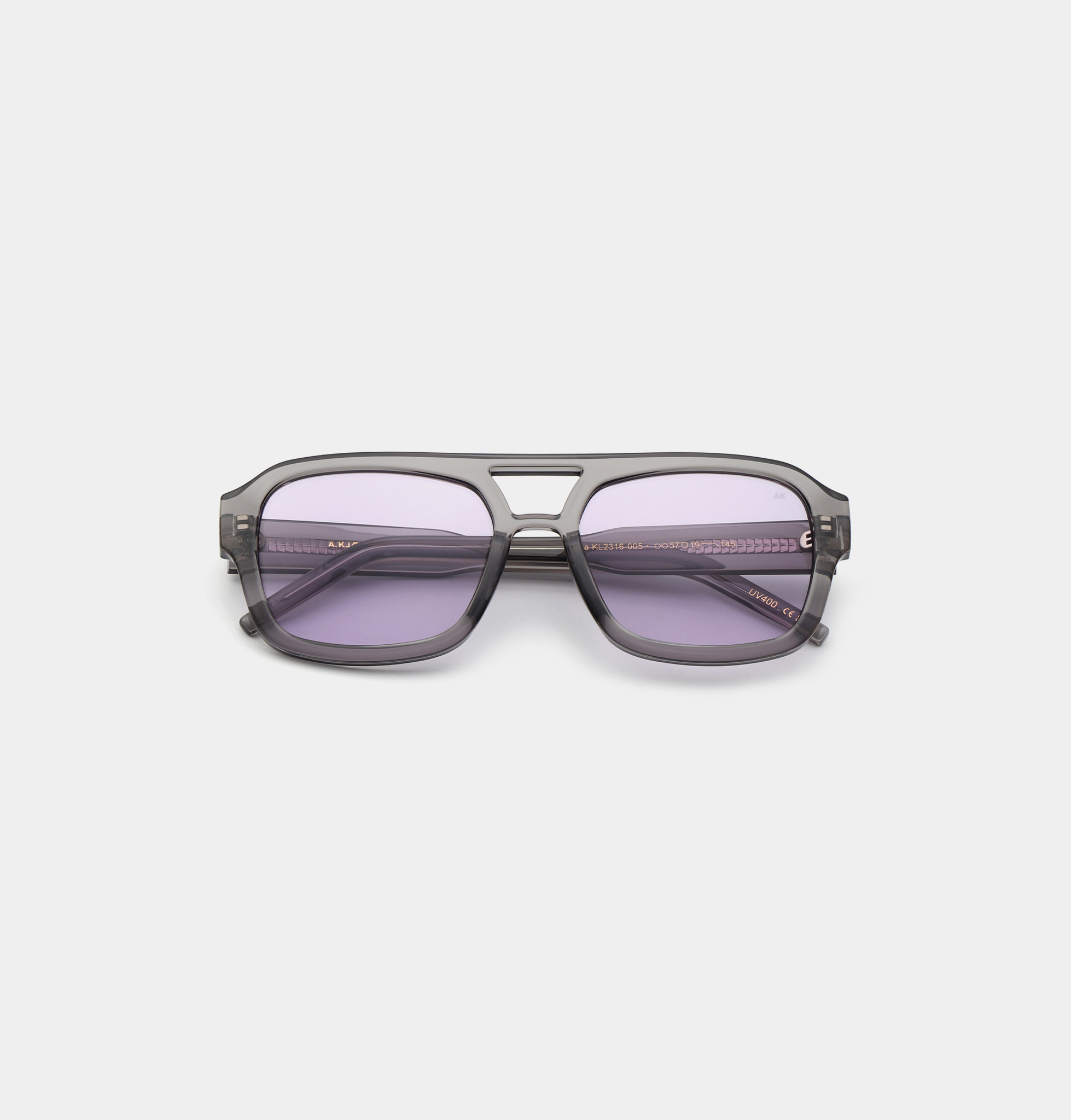 A Kjaerbede solglasögon Kaya Grey Transparent - 2