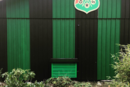 Heat pump cover with tin roofing