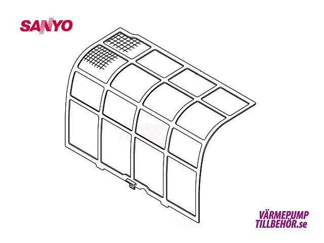 Filter (right hand side) for Sanyo Sanyo SAP-KRV96EHDSN and SAP-KRV126EHDSN