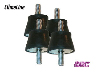 Vibration dampers, max. load 130 kg