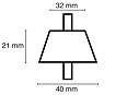 Vibration dampers, max. load 100 kg