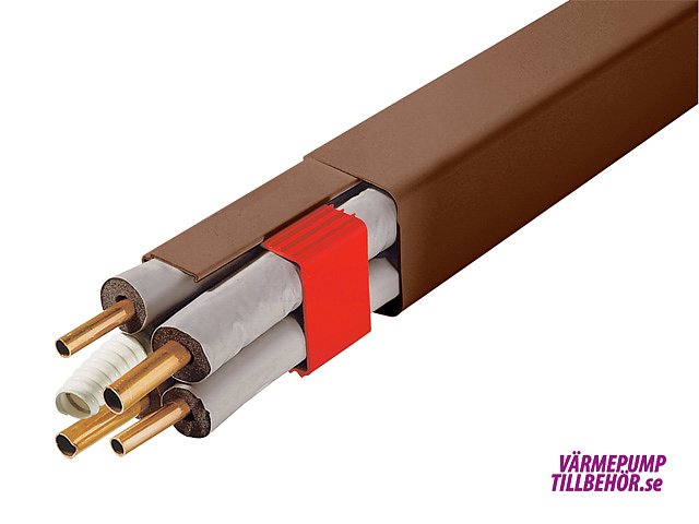 Duct with cover, 80x60 mm