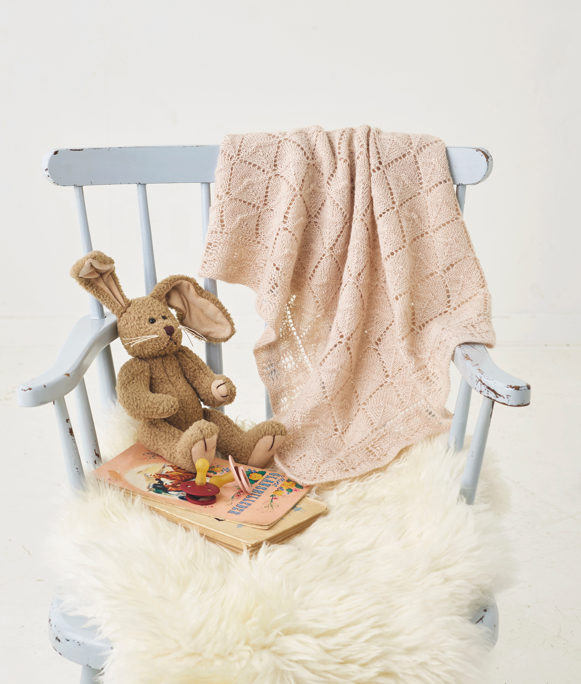Babyfilt med rombmönster - Leonora by Permin