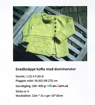 Snedknäppt kofta