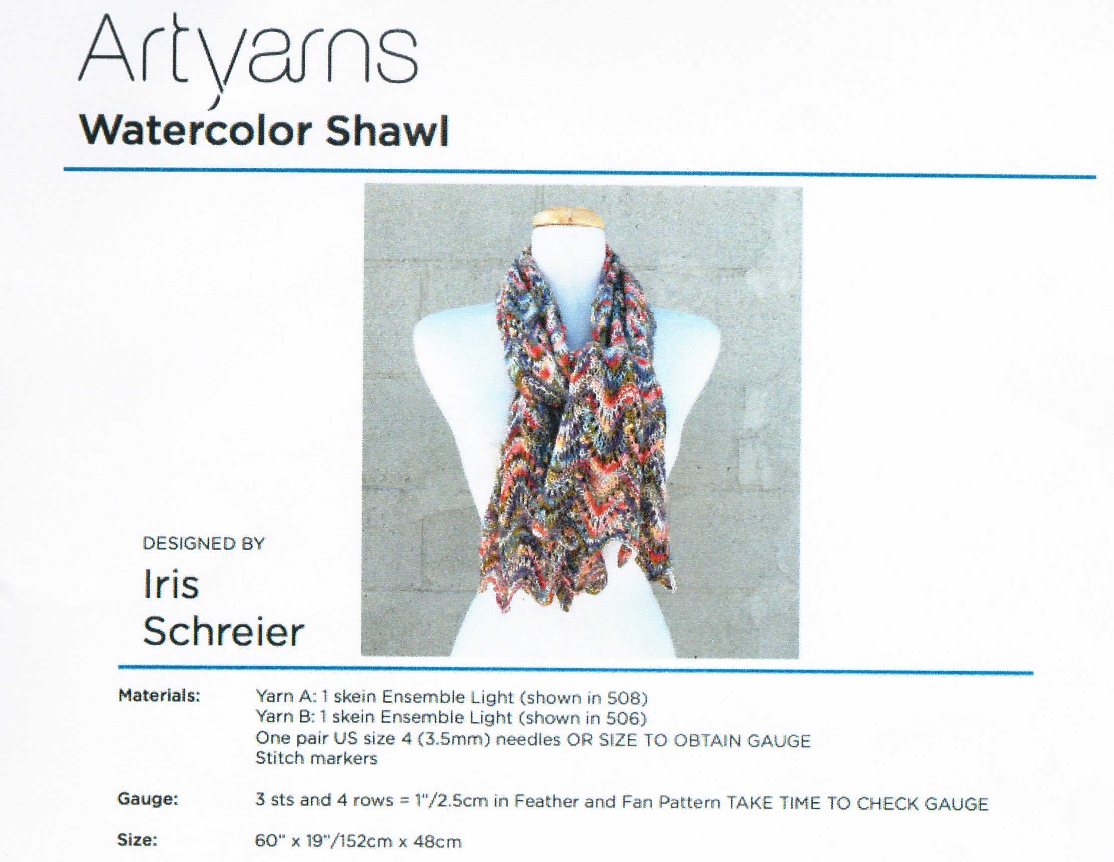 Watercolor shawl