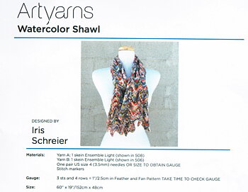 Watercolor shawl