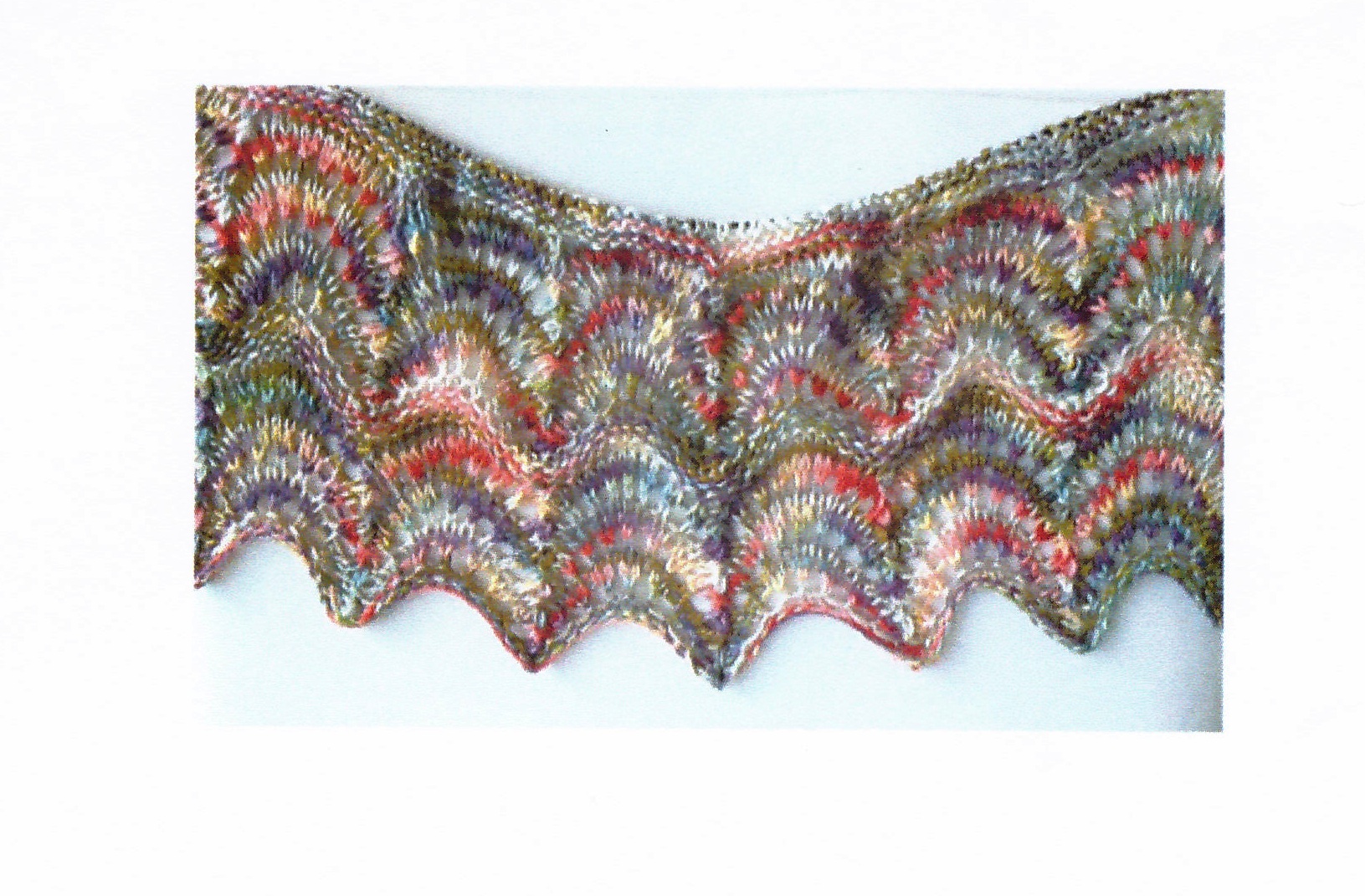 Watercolor shawl - 2