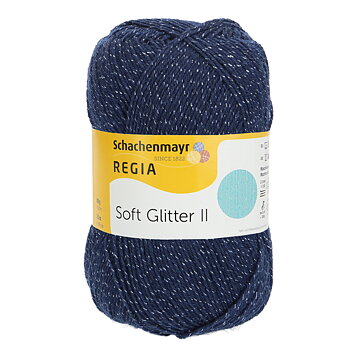 Soft Glitter - Mörk blå 55
