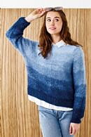 Raglanjumper med graderande ränder i Angel by Permin