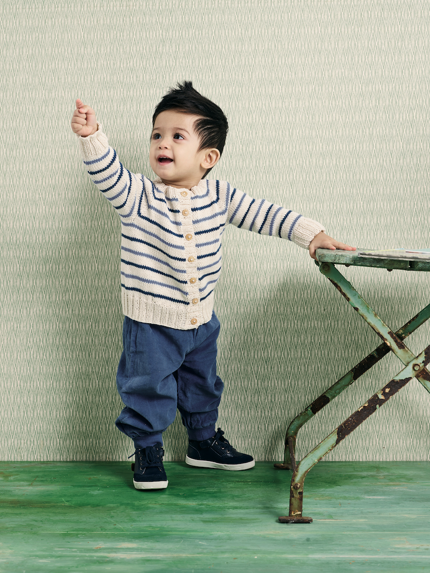 Randig cardigan