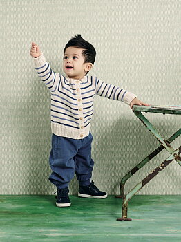 Randig cardigan