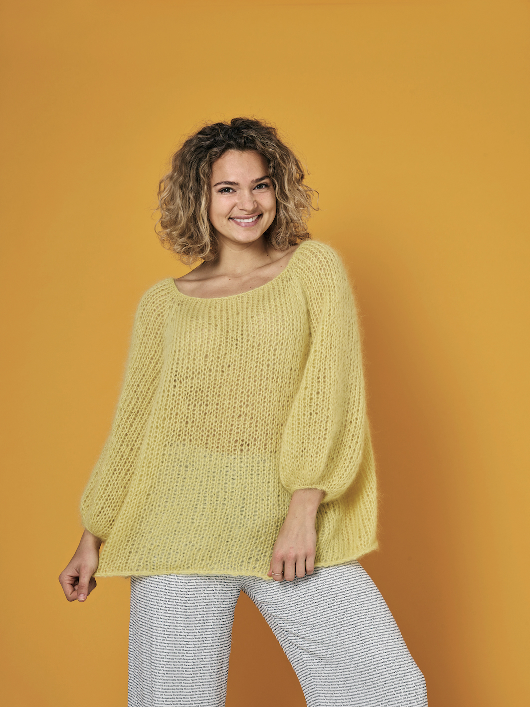 Oversized raglanjumper i Angel