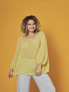 Oversized raglanjumper i Angel