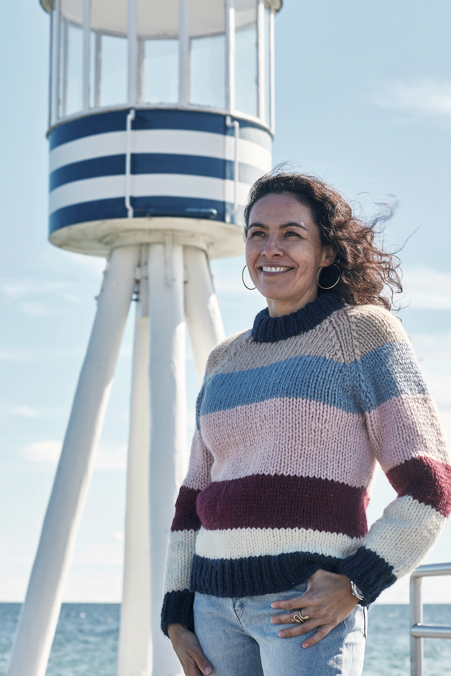 Raglansweater med ränder - Betty by Permin