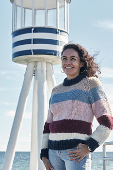 Raglansweater med ränder - Betty by Permin