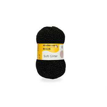 Soft Glitter - Svart