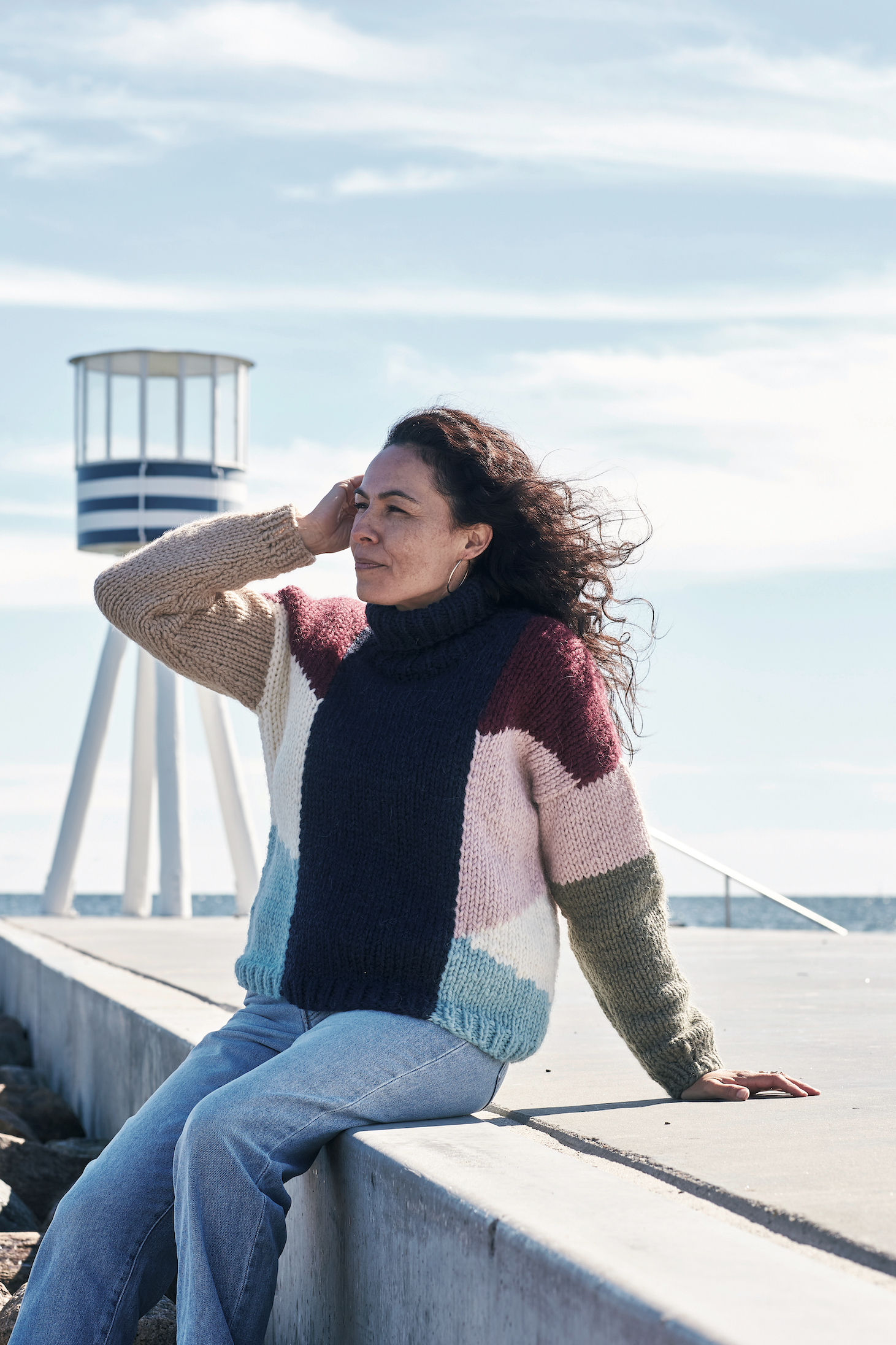 Sweater med grafiskt mönster - Betty by Permin