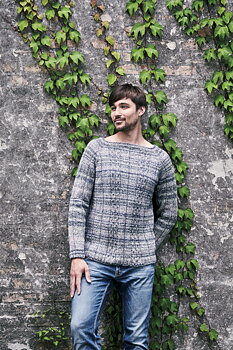 Herrsweater med flätor - Rigmor