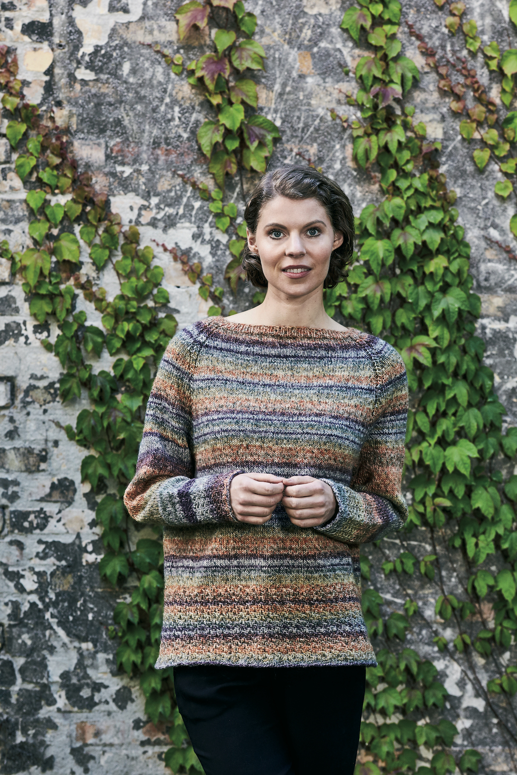 Mys-sweater med hålmönster - Rigmor by Permin
