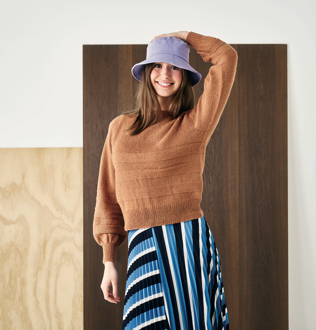 Lös sweater med ballongärmar i Sarah