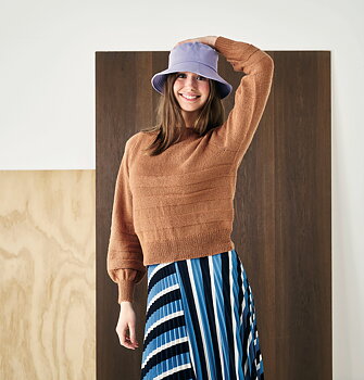 Lös sweater med ballongärmar i Sarah