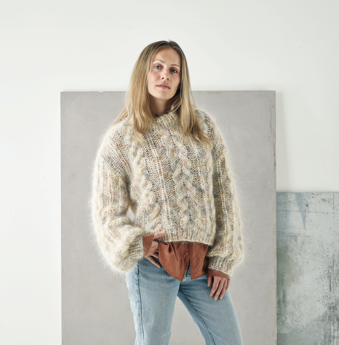 Chunky Cabel Sweater - Bella Color