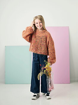 Bred sweater till flickor - Bella Color