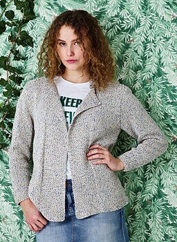 Cardigan med mosstickning - Viola