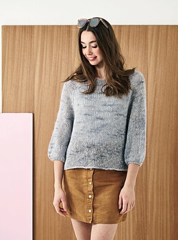 Raglanjumper med 3/4 ärm i Martha & Angel by Permin