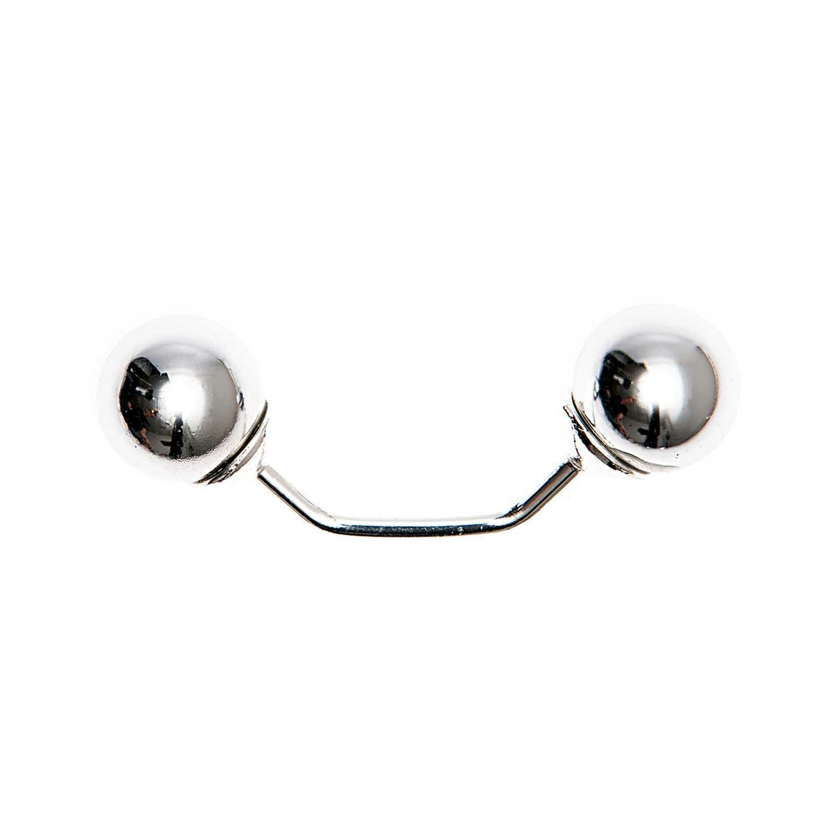 Double bead pin Silver 4,8 cm