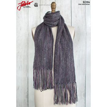 92394 Fringed Violet Scarf