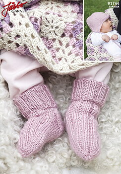 Babysockor med matchande mössa